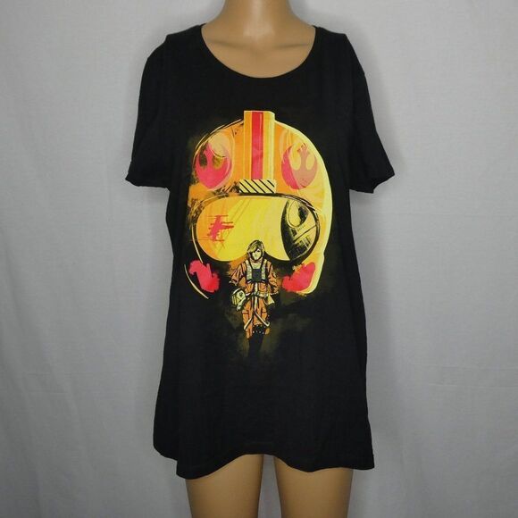 Teefury Luke Skywalker Star Wars Pilot T Shirt Tee - Picture 3 of 5